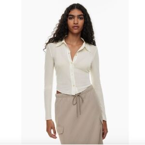 Wilfred Ivory Pose Waist Polo Top